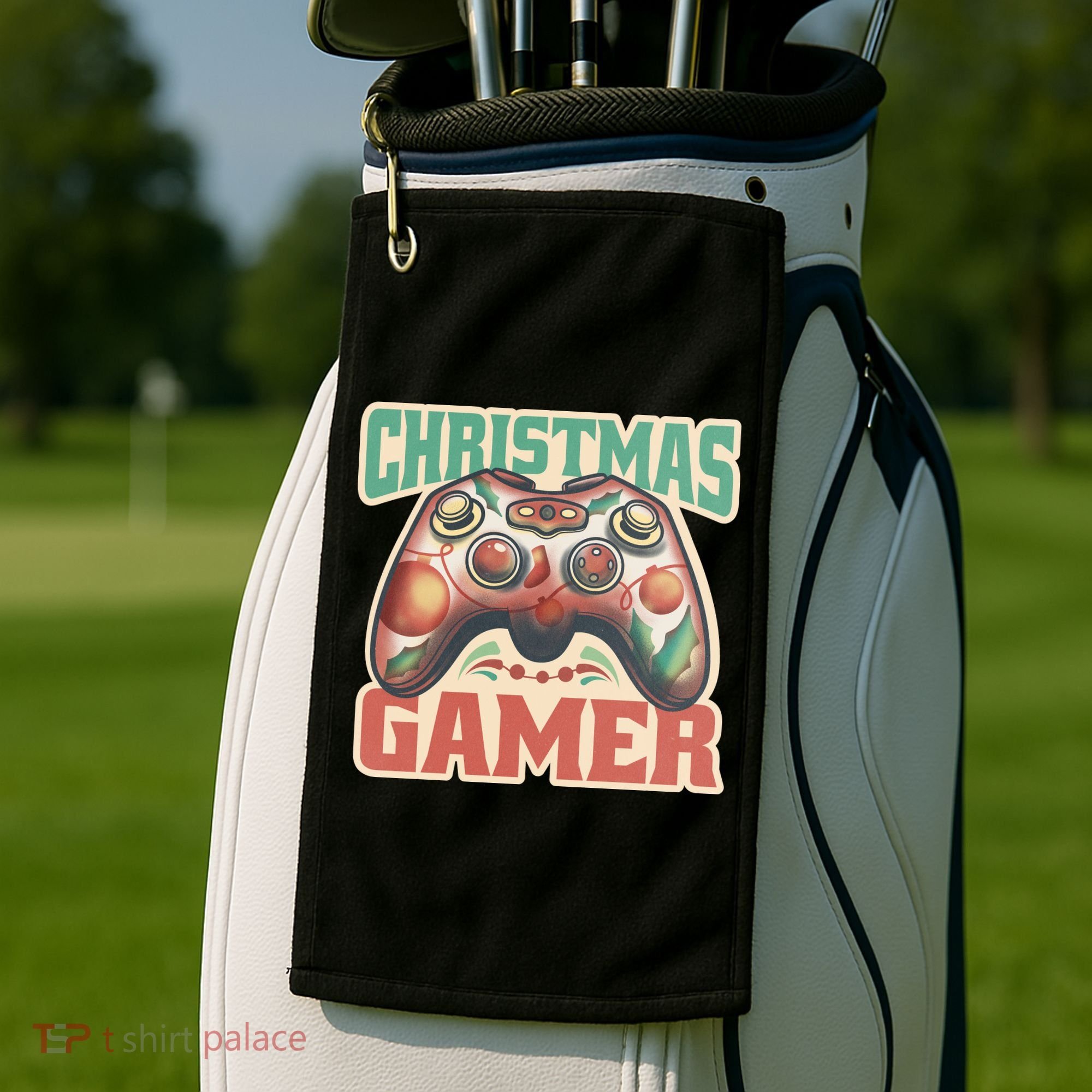 Christmas Gamer Golf Towel