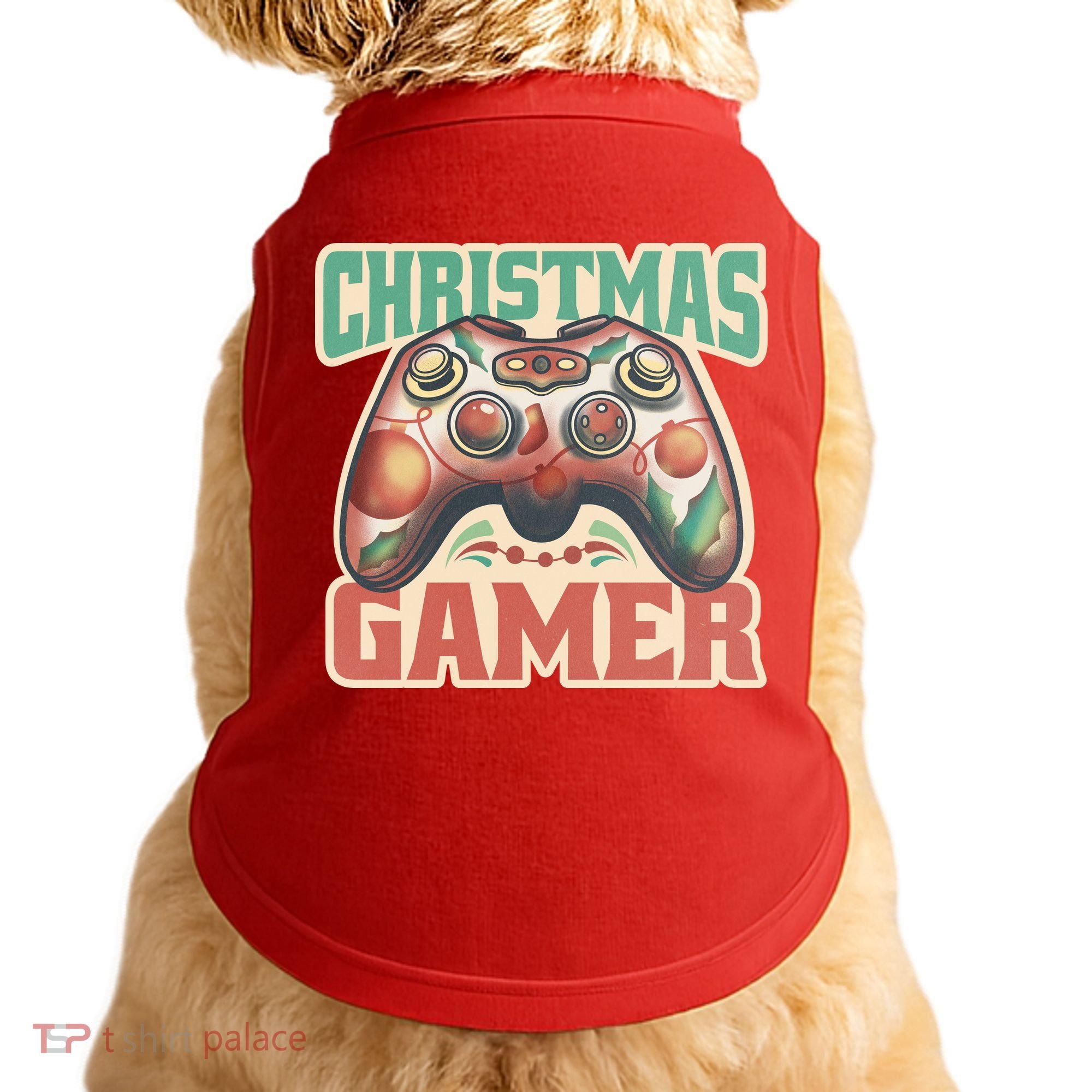 Christmas Gamer Doggie Tank