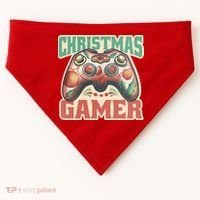 Christmas Gamer USA-Made Doggie Bandana thumb 0