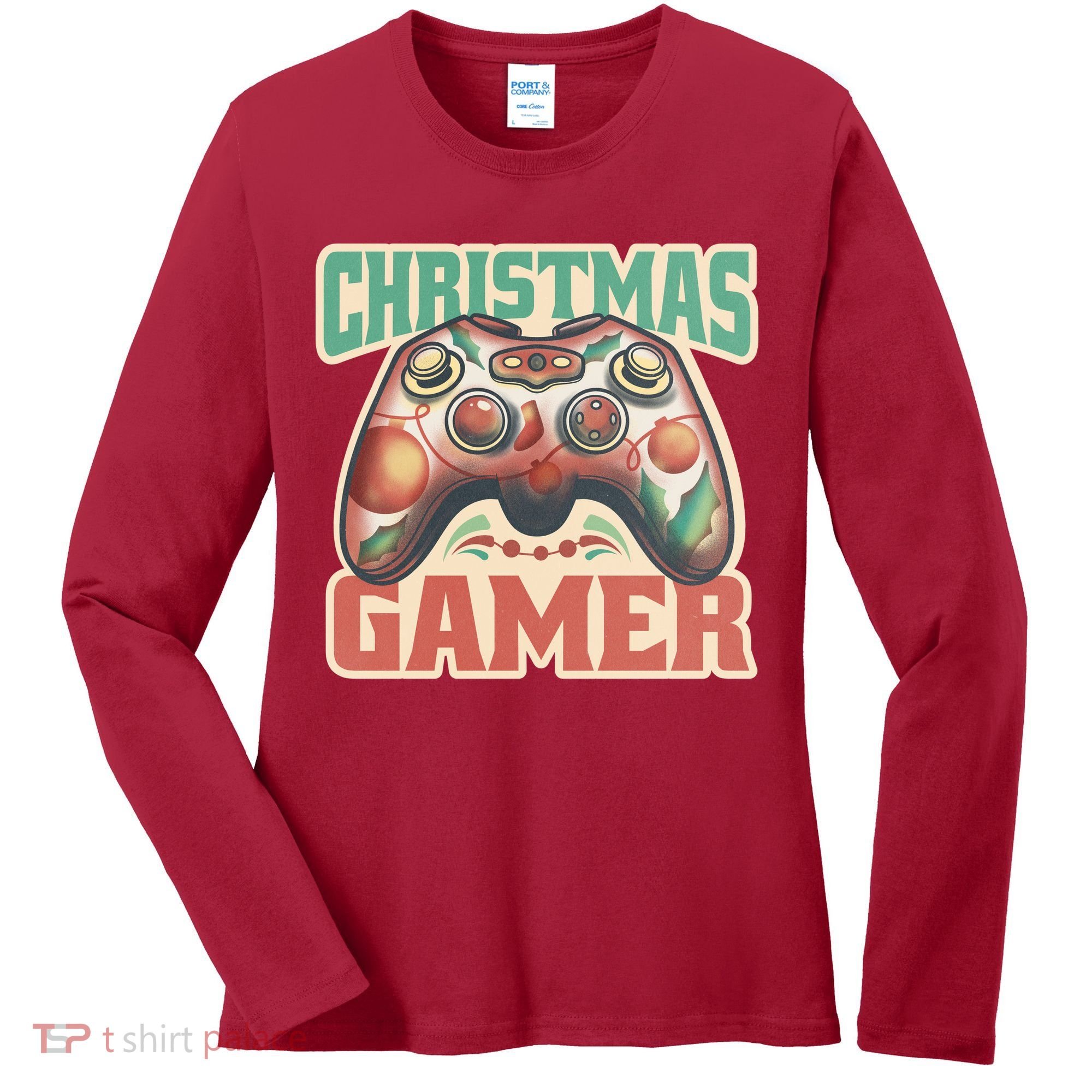 Christmas Gamer Women's Long Sleeve Shirt