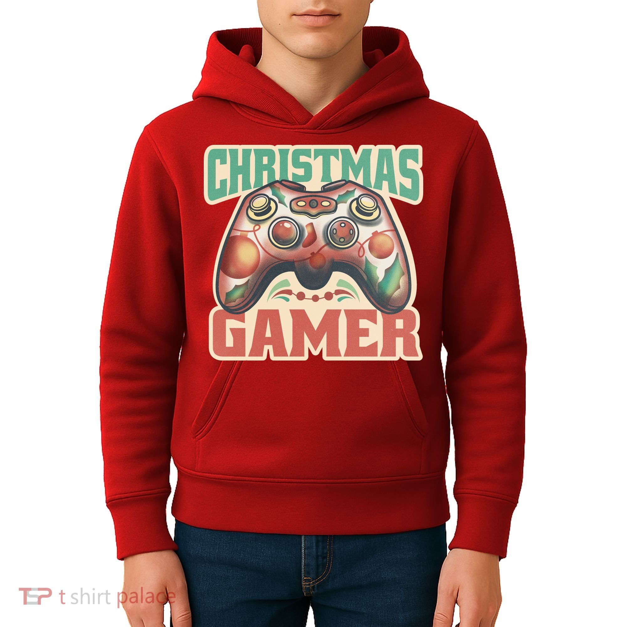 Christmas Gamer Kids Hoodie