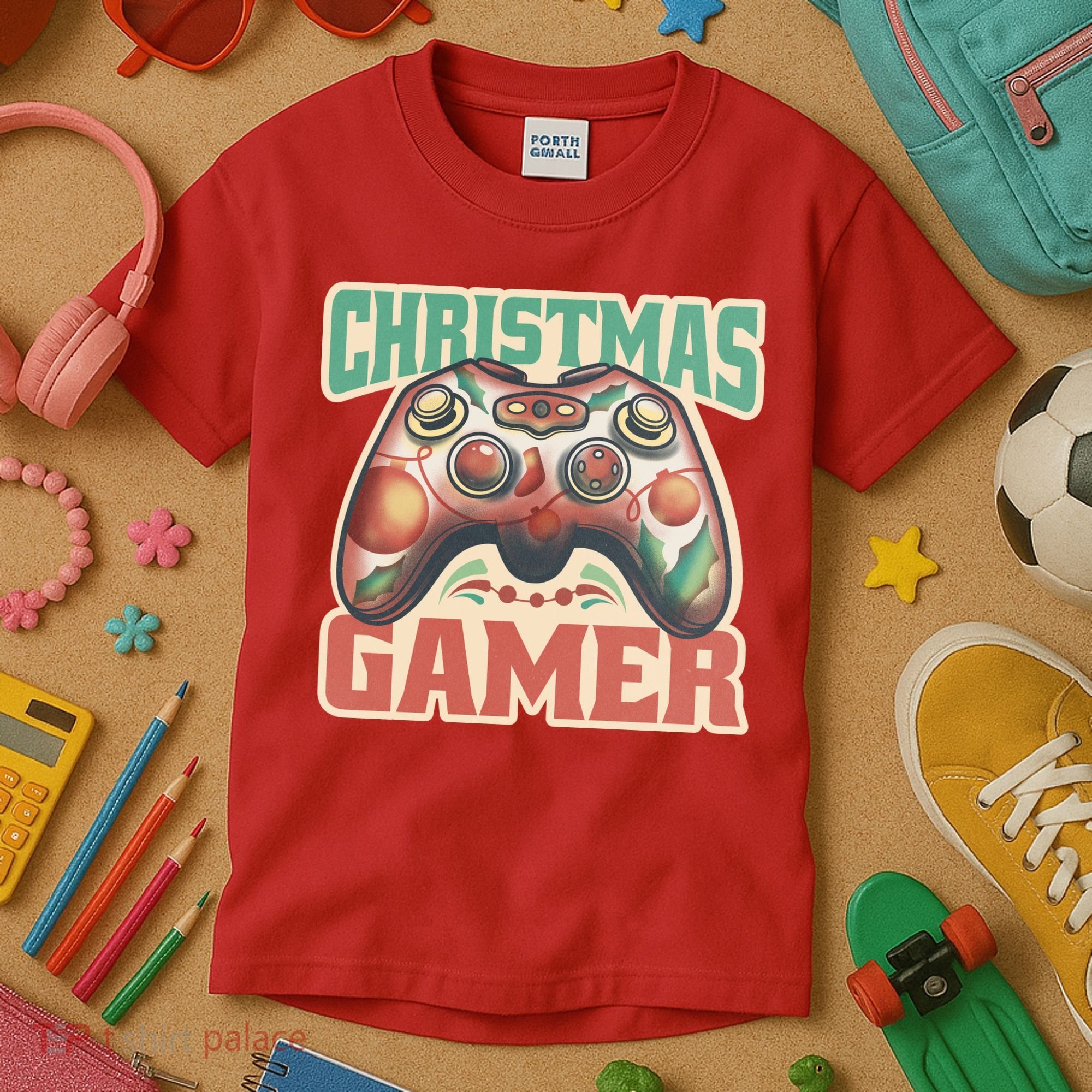 Christmas Gamer Kids T-Shirt