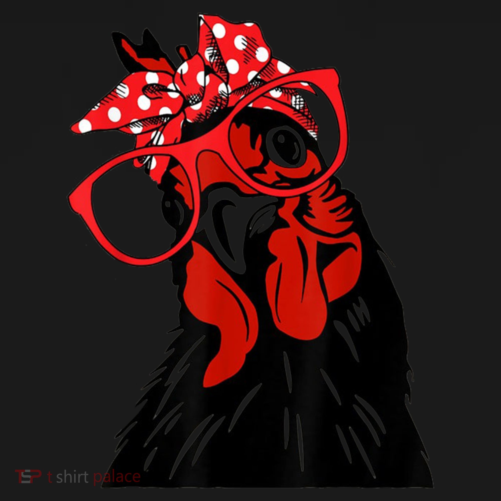 Cute Girl Chicken With Bandana Headband And Glasses Cool Gift Women's Hoodie