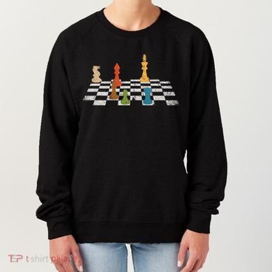 Chess Grandmaster Checkerboard Chess Board Checkmate Chess Women's Sweatshirt