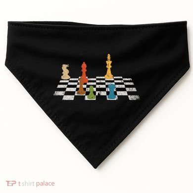 Chess Grandmaster Checkerboard Chess Board Checkmate Chess USA-Made Doggie Bandana