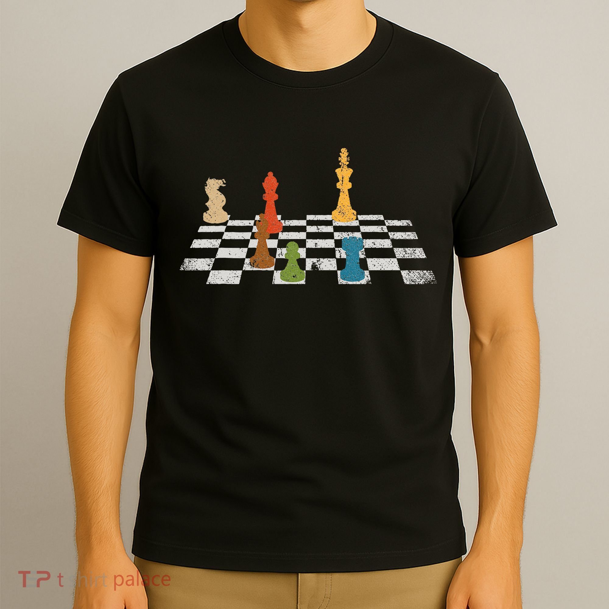 Chess Grandmaster Checkerboard Chess Board Checkmate Chess T-Shirt