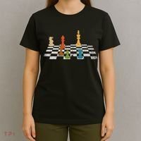 Chess Grandmaster Checkerboard Chess Board Checkmate Chess T-Shirt thumb 4