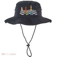 Chess Grandmaster Checkerboard Chess Board Checkmate Chess Bucket Hat thumb 0