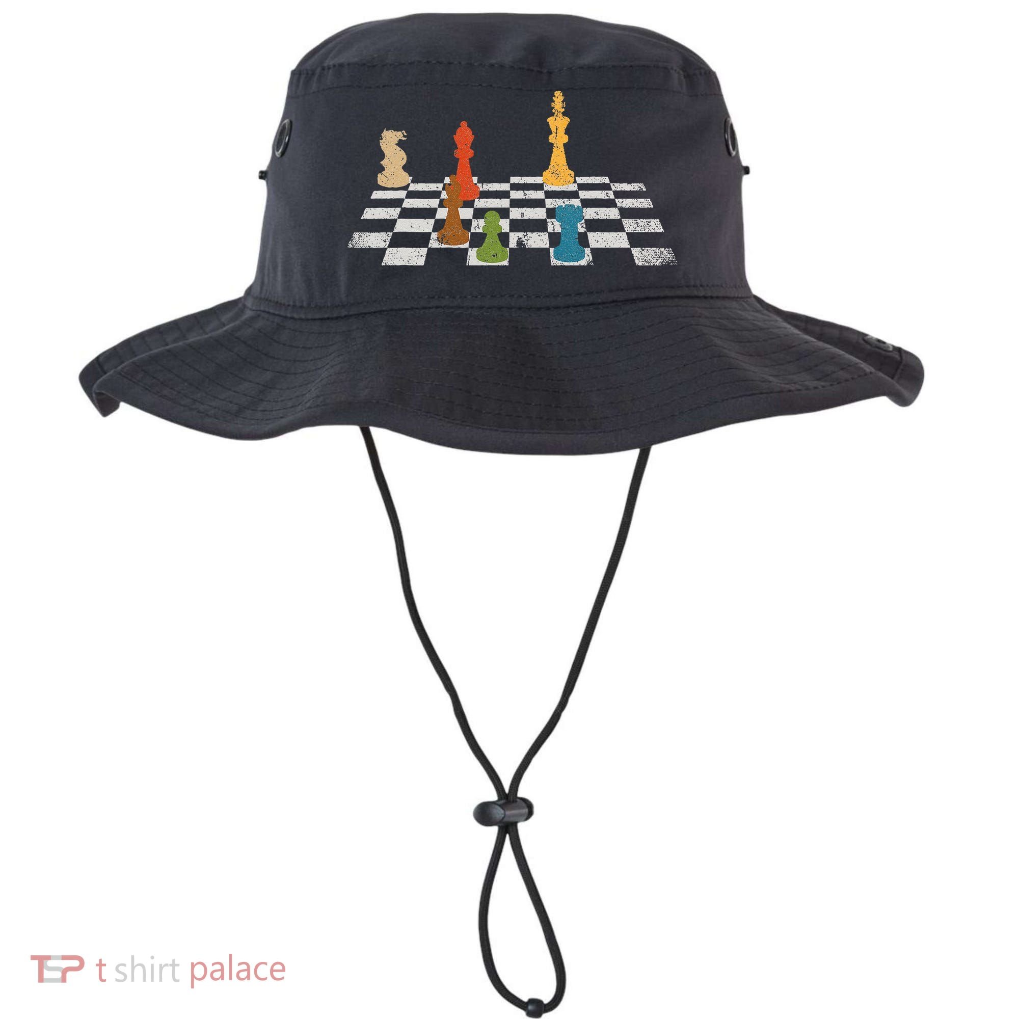 Chess Grandmaster Checkerboard Chess Board Checkmate Chess Bucket Hat