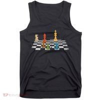 Chess Grandmaster Checkerboard Chess Board Checkmate Chess Tank Top thumb 0
