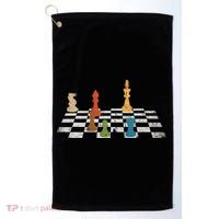 Chess Grandmaster Checkerboard Chess Board Checkmate Chess Golf Towel thumb 0