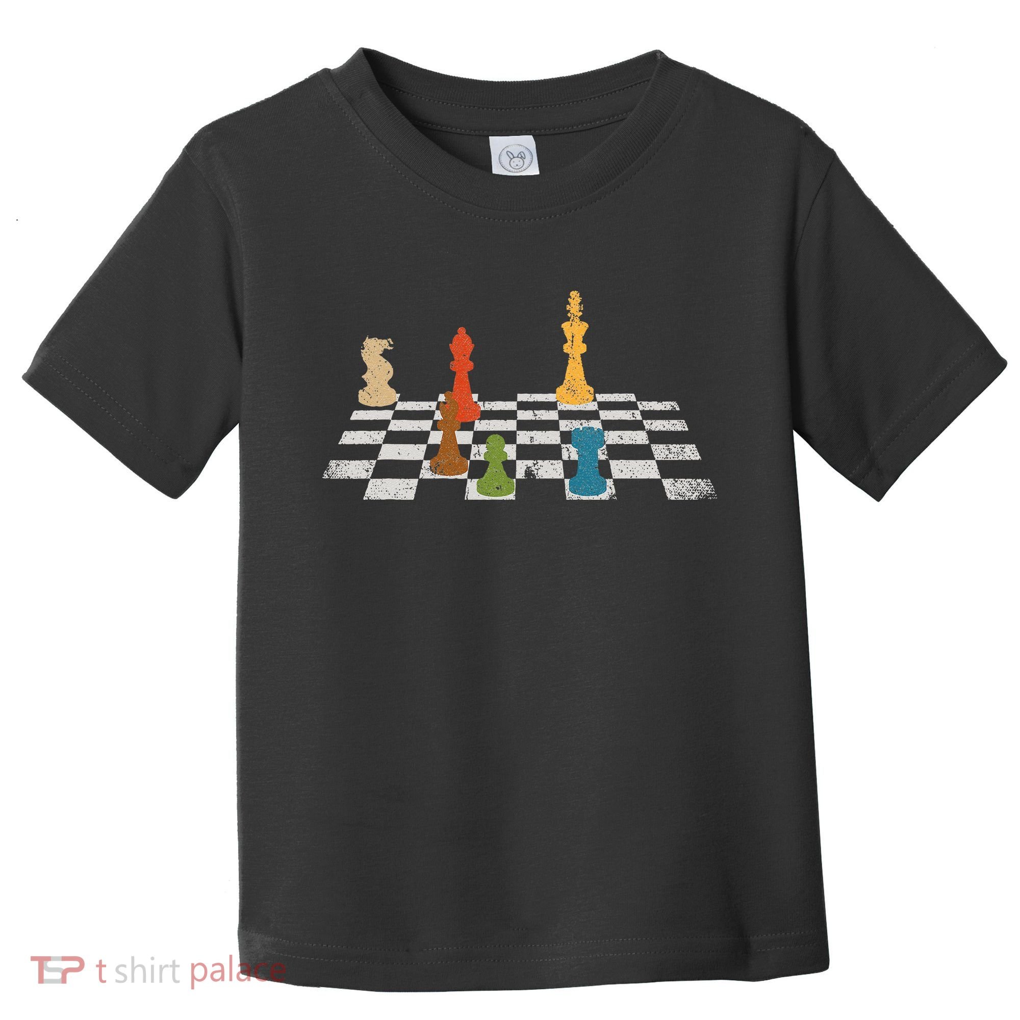 Chess Grandmaster Checkerboard Chess Board Checkmate Chess Toddler T-Shirt
