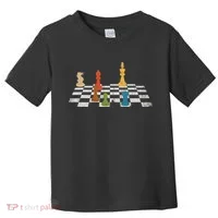 Chess Grandmaster Checkerboard Chess Board Checkmate Chess Toddler T-Shirt thumb 0