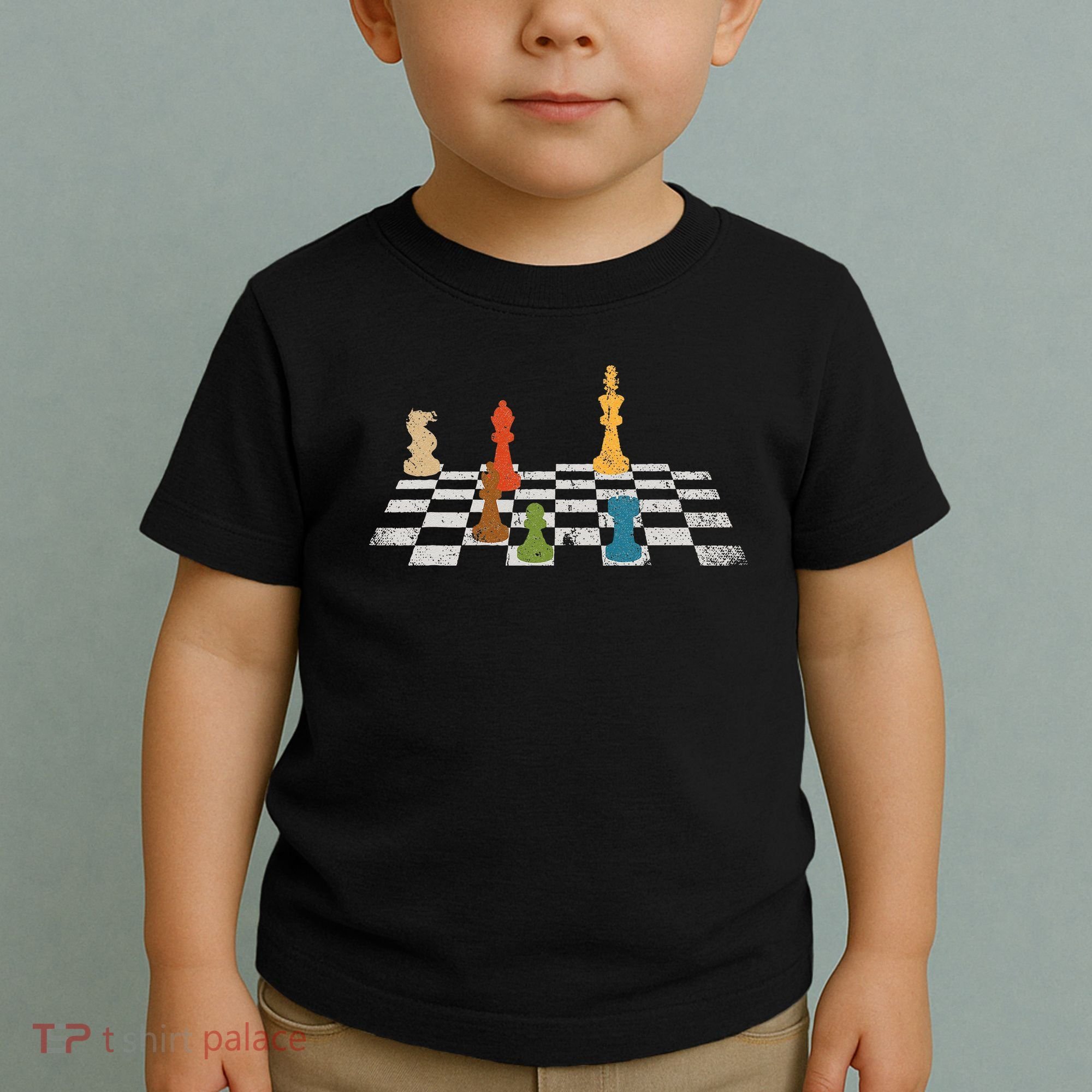 Chess Grandmaster Checkerboard Chess Board Checkmate Chess Toddler T-Shirt