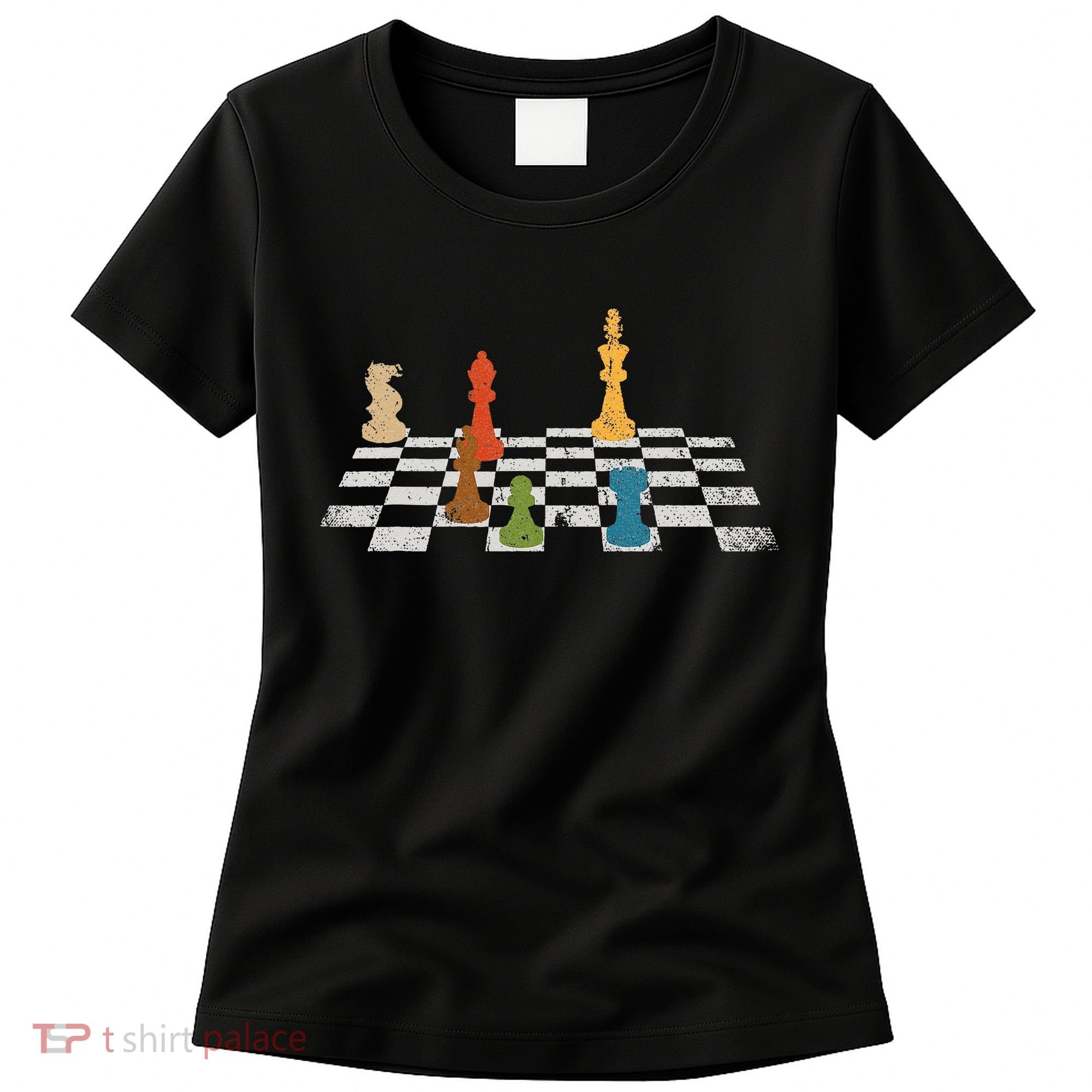 Chess Grandmaster Checkerboard Chess Board Checkmate Chess Women's T-Shirt