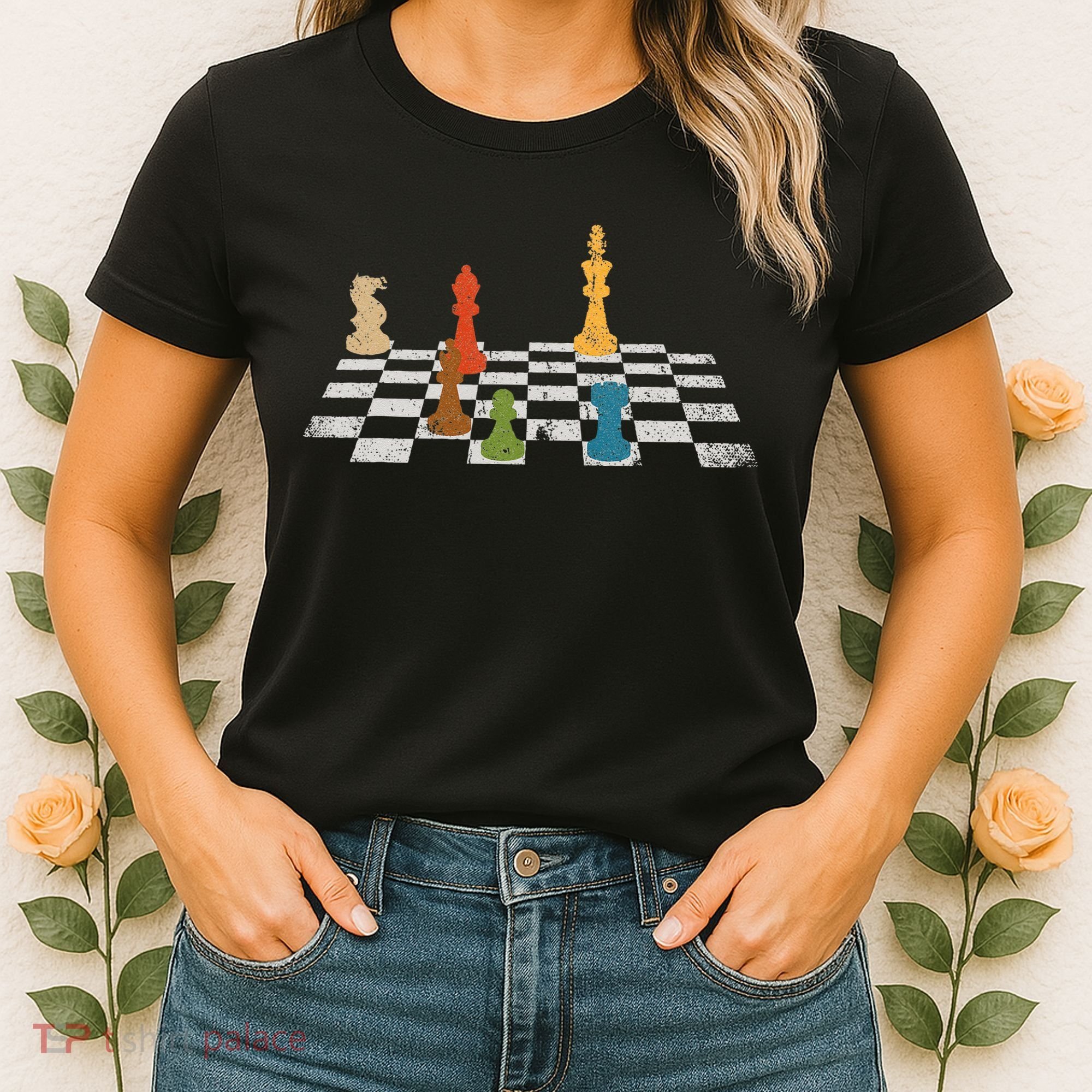 Chess Grandmaster Checkerboard Chess Board Checkmate Chess Women's T-Shirt