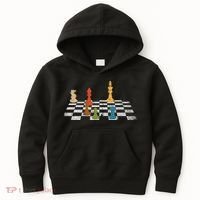 Chess Grandmaster Checkerboard Chess Board Checkmate Chess Kids Hoodie thumb 0