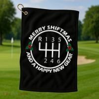 Car Guy Christmas Funny Auto Racing Mechanic Manual Carguy Golf Towel thumb 1