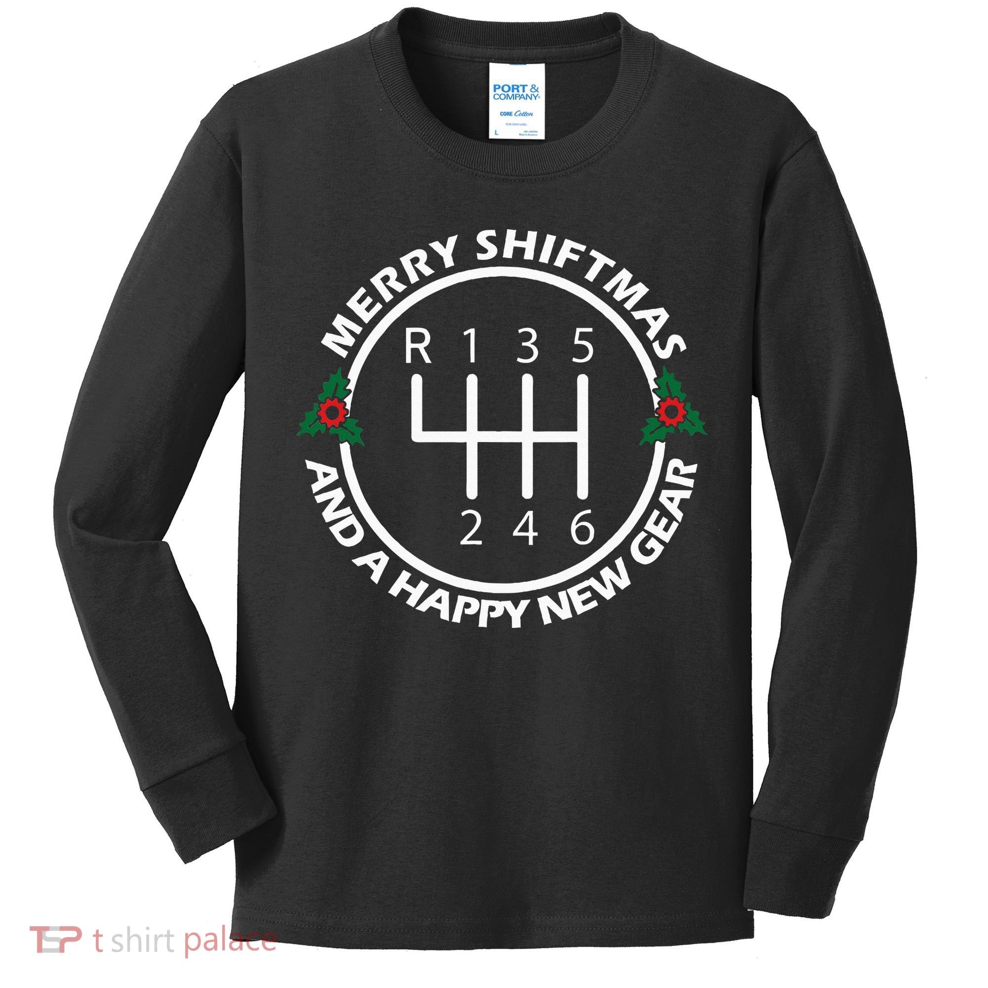 Car Guy Christmas Funny Auto Racing Mechanic Manual Carguy Kids Long Sleeve Shirt