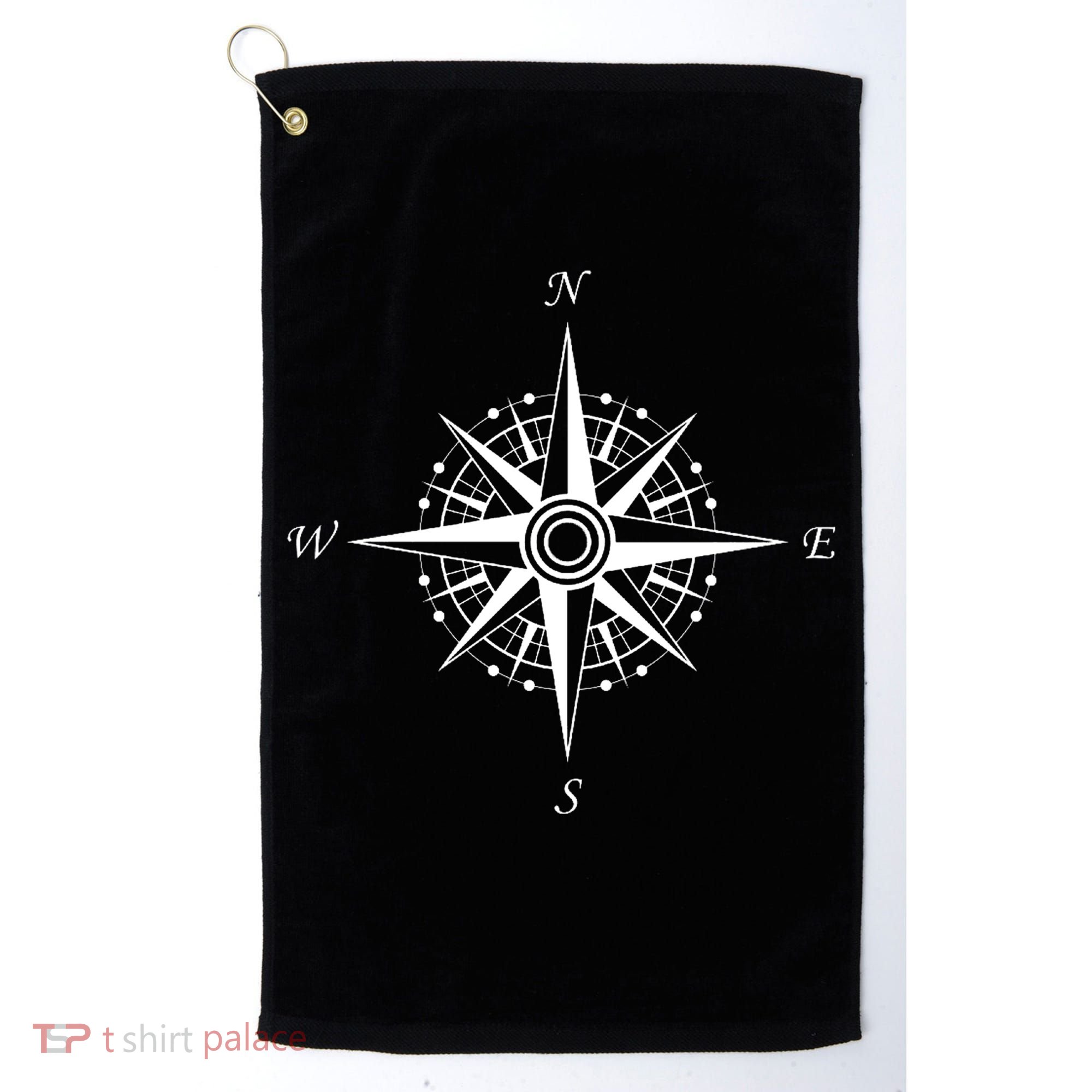 Compass Graphic Golf Towel