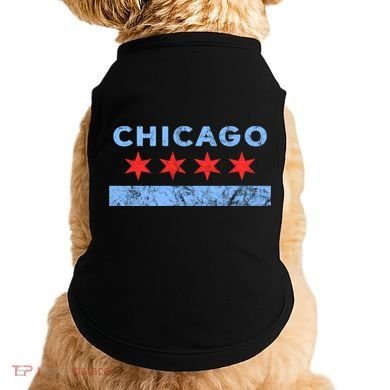 Chicago Gift Chicago Flag Gift Doggie Tank