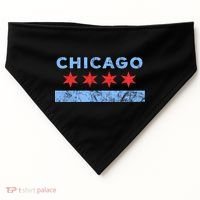 Chicago Gift Chicago Flag Gift USA-Made Doggie Bandana thumb 0