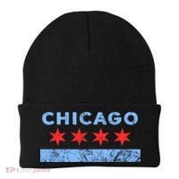 Chicago Gift Chicago Flag Gift Beanie thumb 0