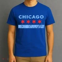 Chicago Gift Chicago Flag Gift T-Shirt thumb 3