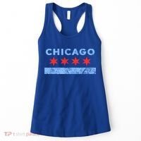 Chicago Gift Chicago Flag Gift Women's Tank Top thumb 0