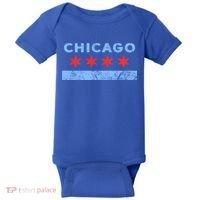 Chicago Gift Chicago Flag Gift Baby Bodysuit thumb 0