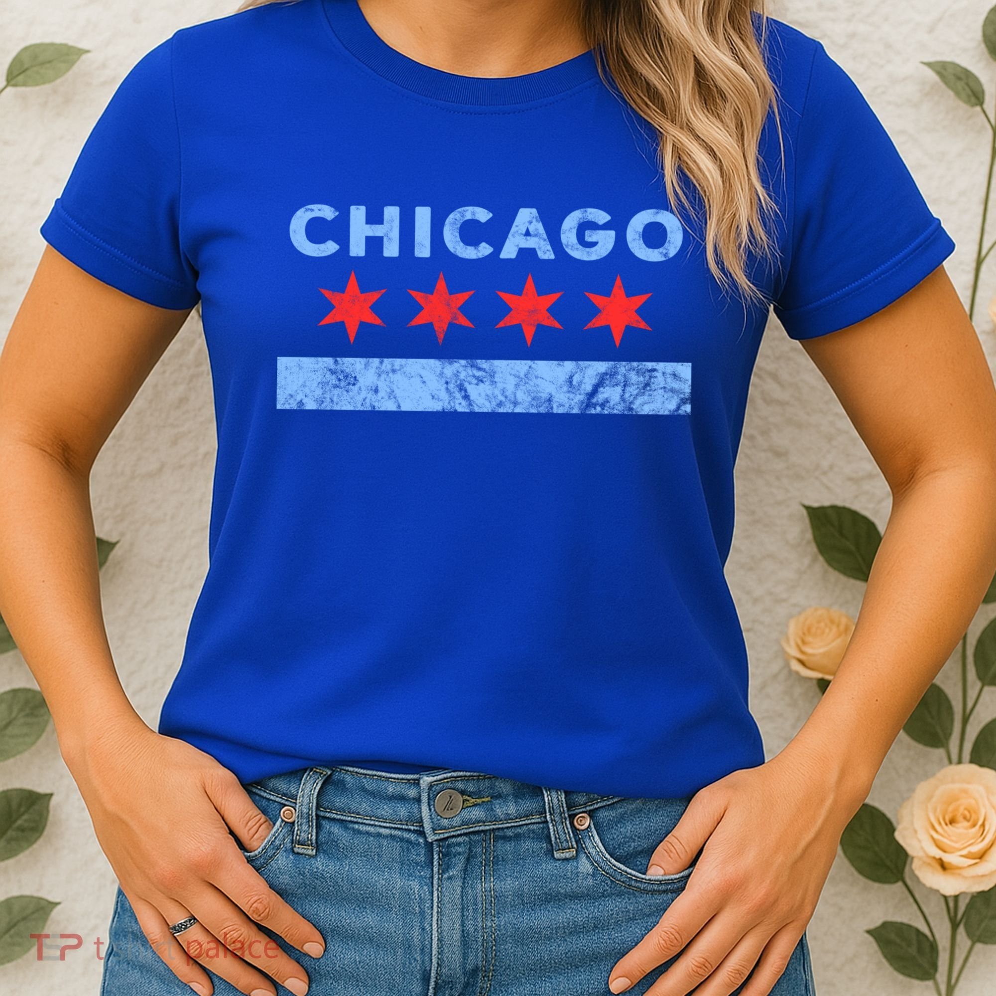 Chicago Gift Chicago Flag Gift Women's T-Shirt