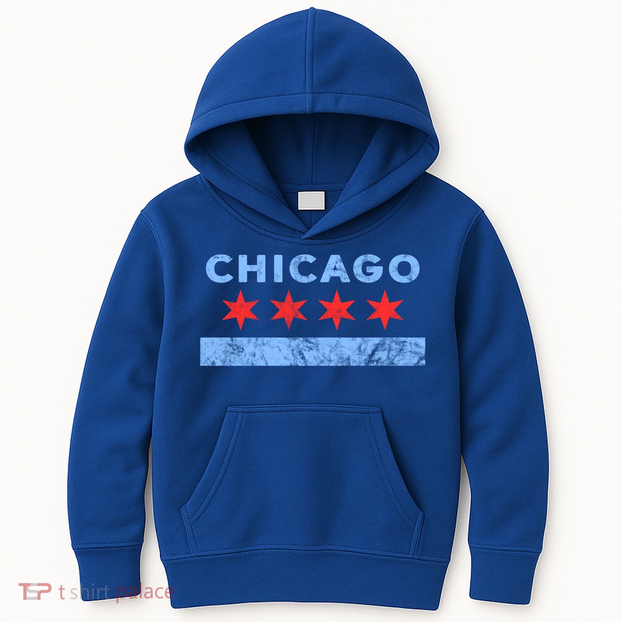 Chicago Gift Chicago Flag Gift Kids Hoodie
