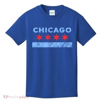 Chicago Gift Chicago Flag Gift Kids T-Shirt