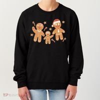 Christmas Gingerbread Cookie Family Cute Women's Sweatshirt thumb 0