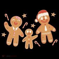 Christmas Gingerbread Cookie Family Cute Women's Hoodie thumb 2