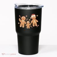 Christmas Gingerbread Cookie Family Cute Tumbler thumb 0