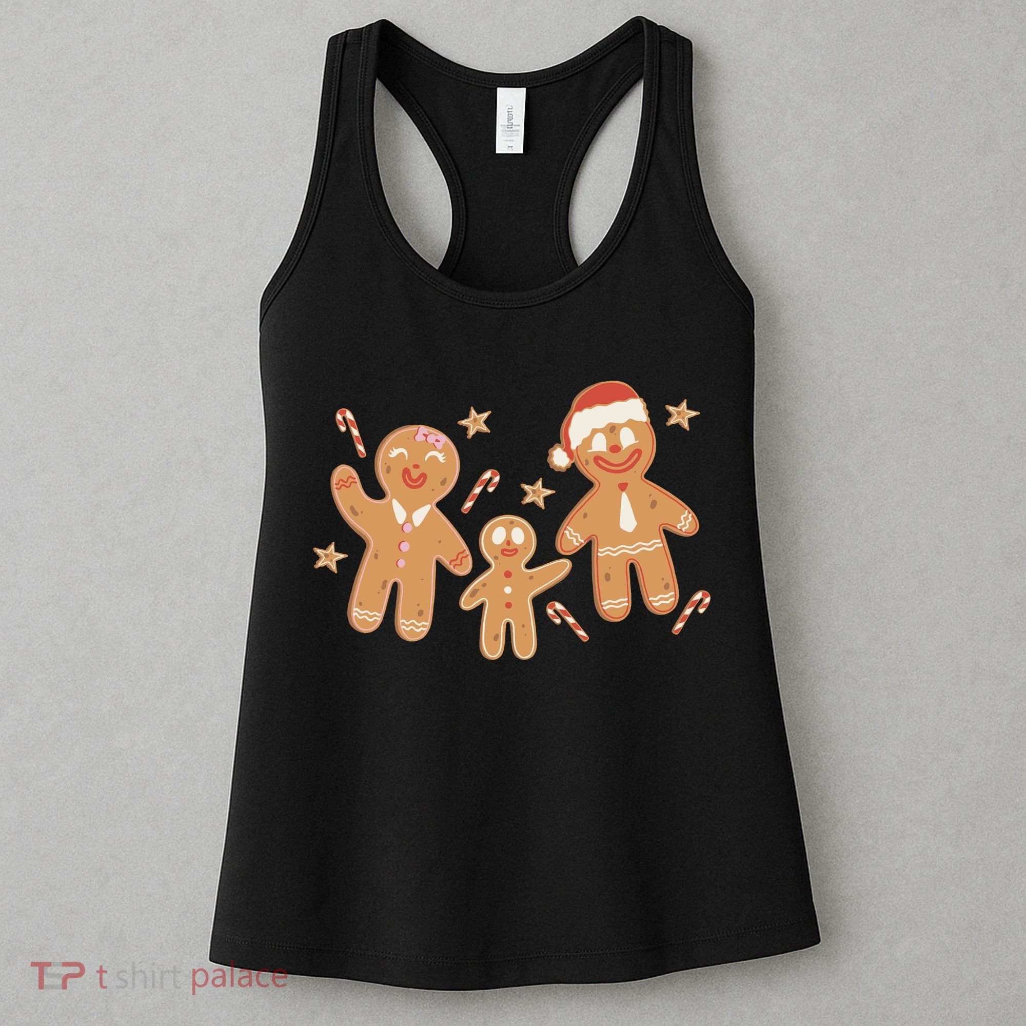 Christmas Gingerbread Cookie Family Cute Women's Tank Top