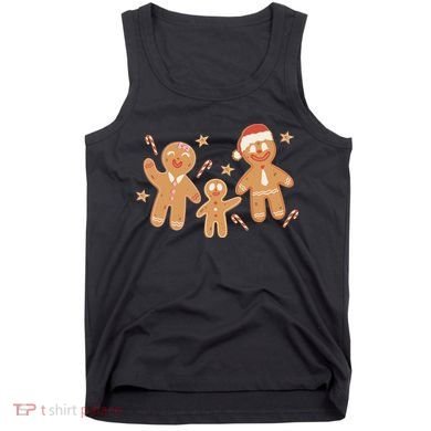 Christmas Gingerbread Cookie Family Cute Tank Top