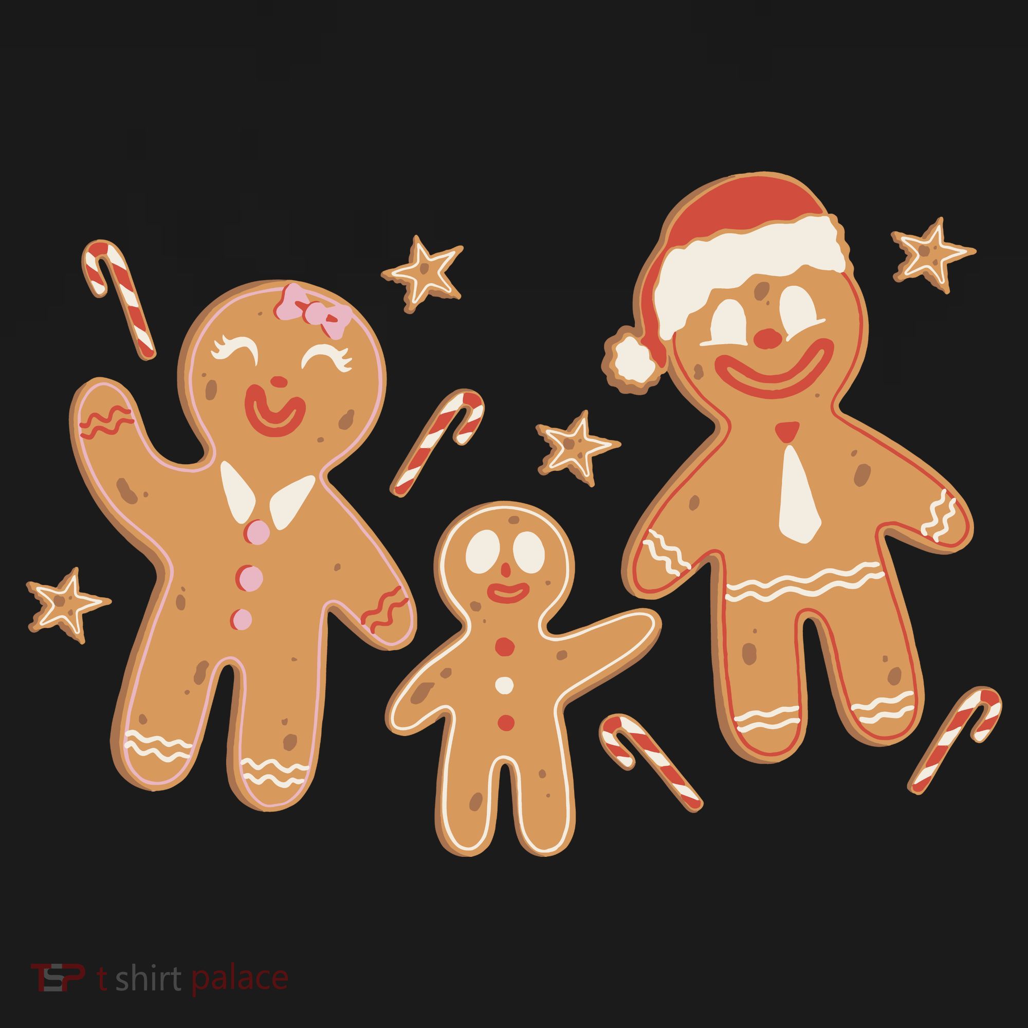 Christmas Gingerbread Cookie Family Cute Visor