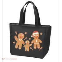 Christmas Gingerbread Cookie Family Cute Tote Bag thumb 3