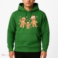 Christmas Gingerbread Cookie Family Cute Hoodie thumb 2