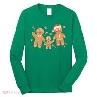 Christmas Gingerbread Cookie Family Cute Long Sleeve Shirt thumb 0