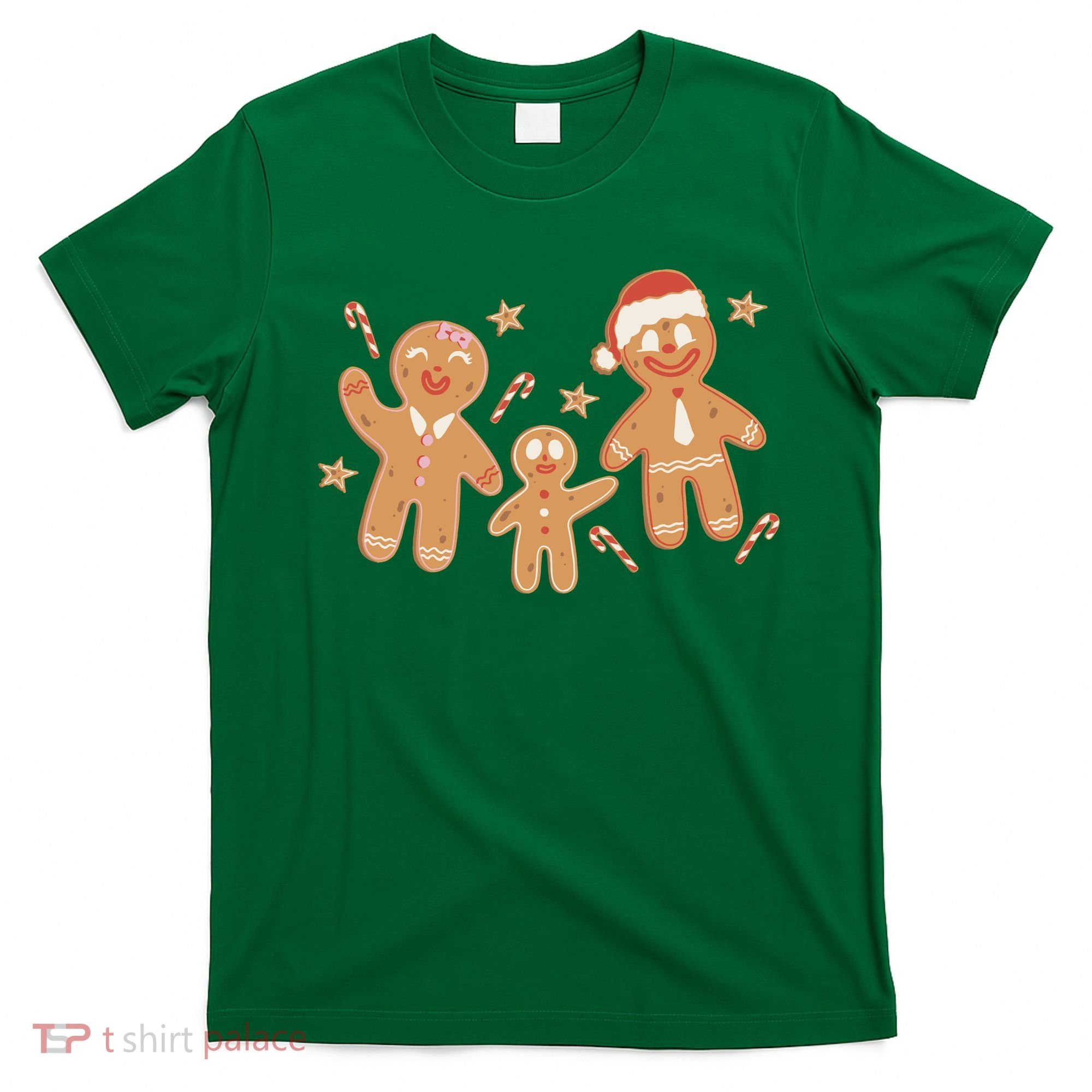 Christmas Gingerbread Cookie Family Cute T-Shirt