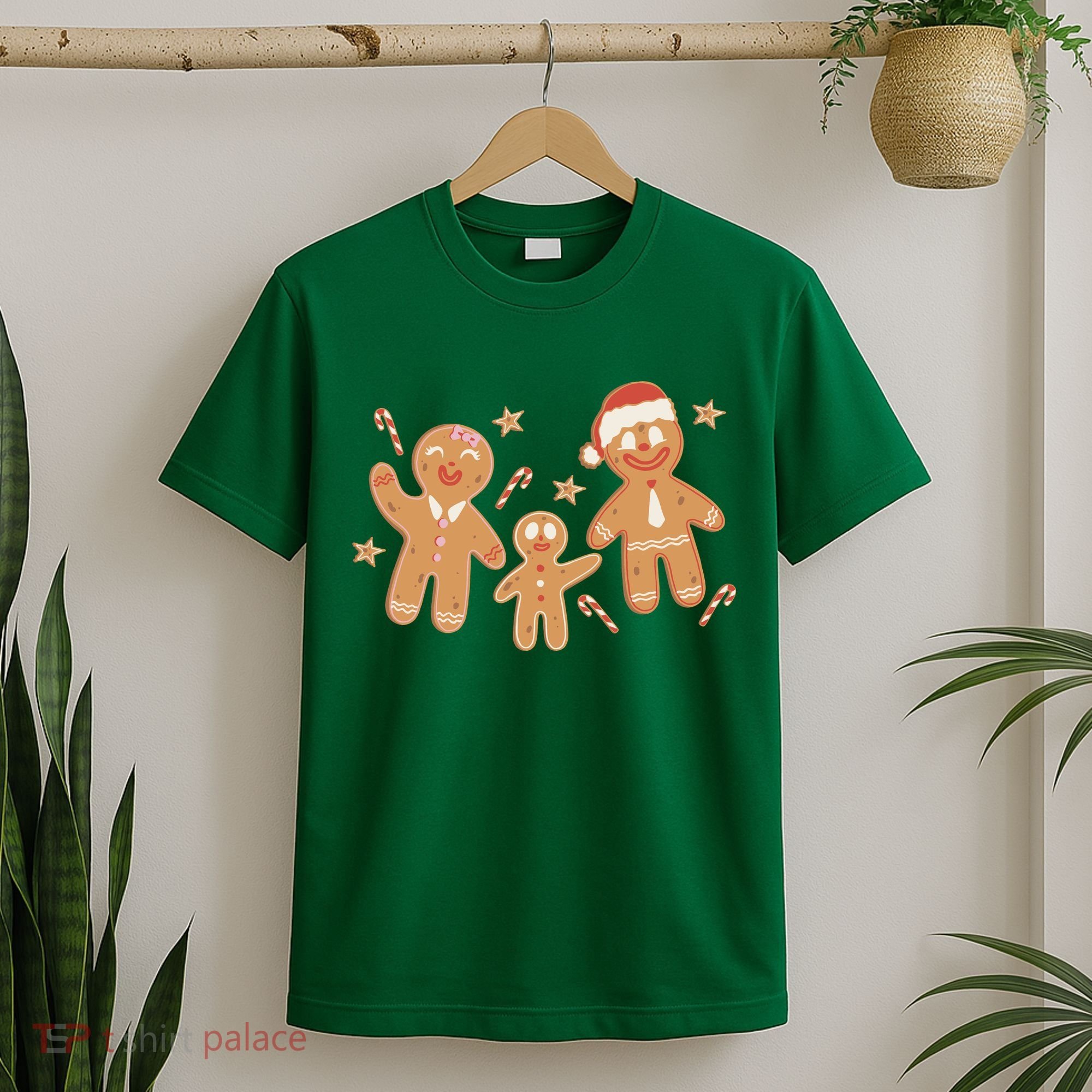 Christmas Gingerbread Cookie Family Cute T-Shirt
