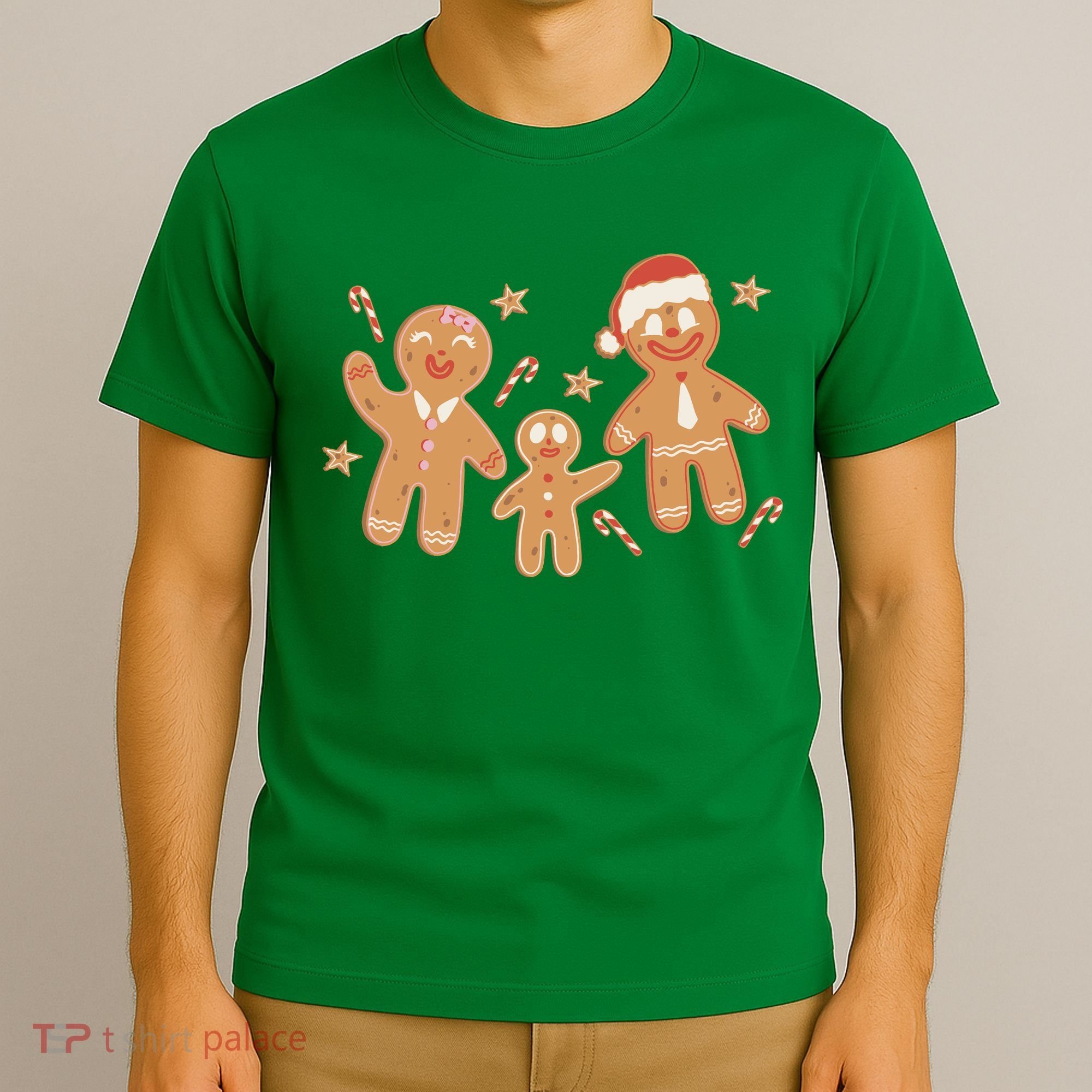 Christmas Gingerbread Cookie Family Cute T-Shirt