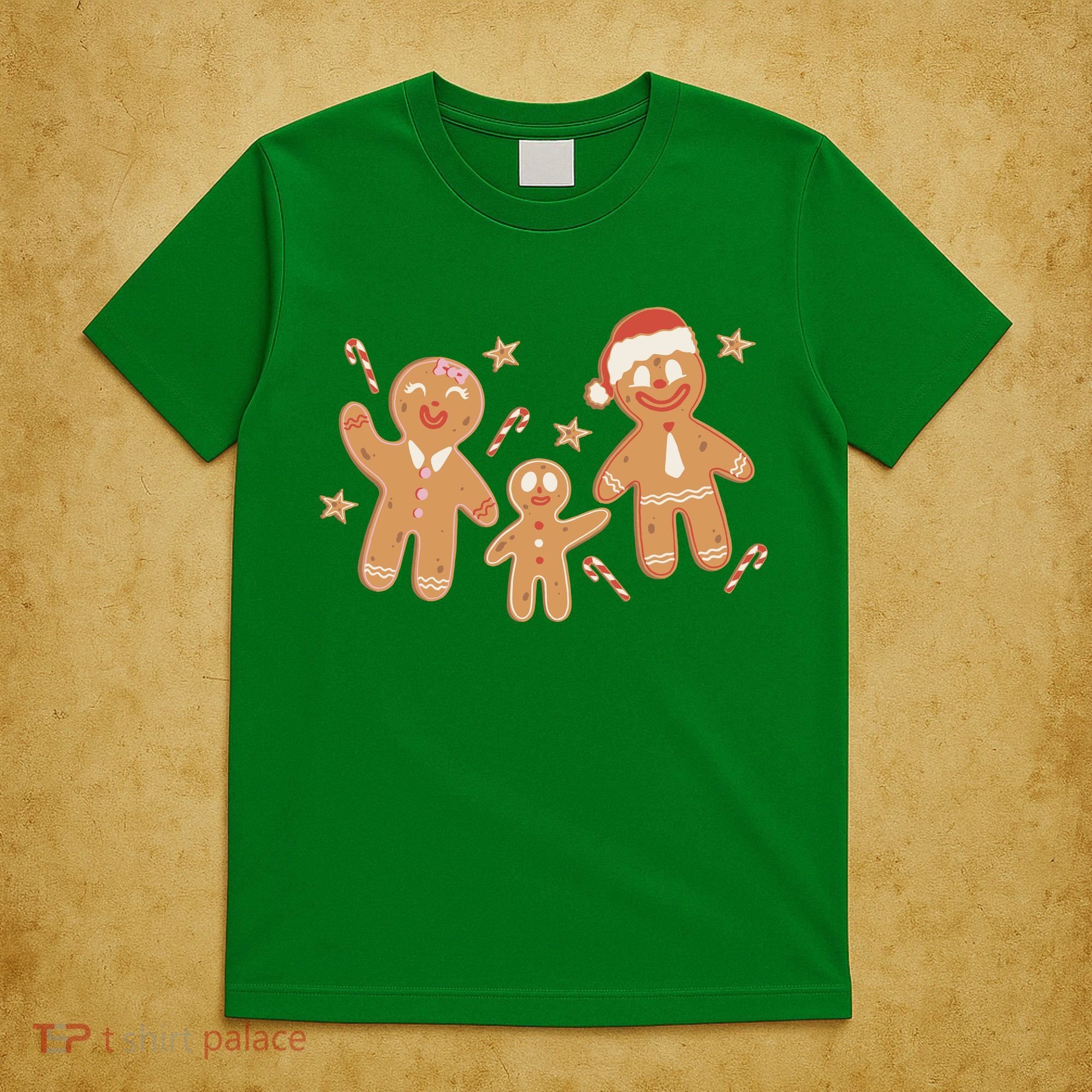Christmas Gingerbread Cookie Family Cute T-Shirt