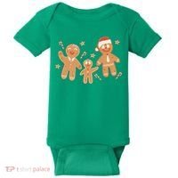 Christmas Gingerbread Cookie Family Cute Baby Bodysuit thumb 0