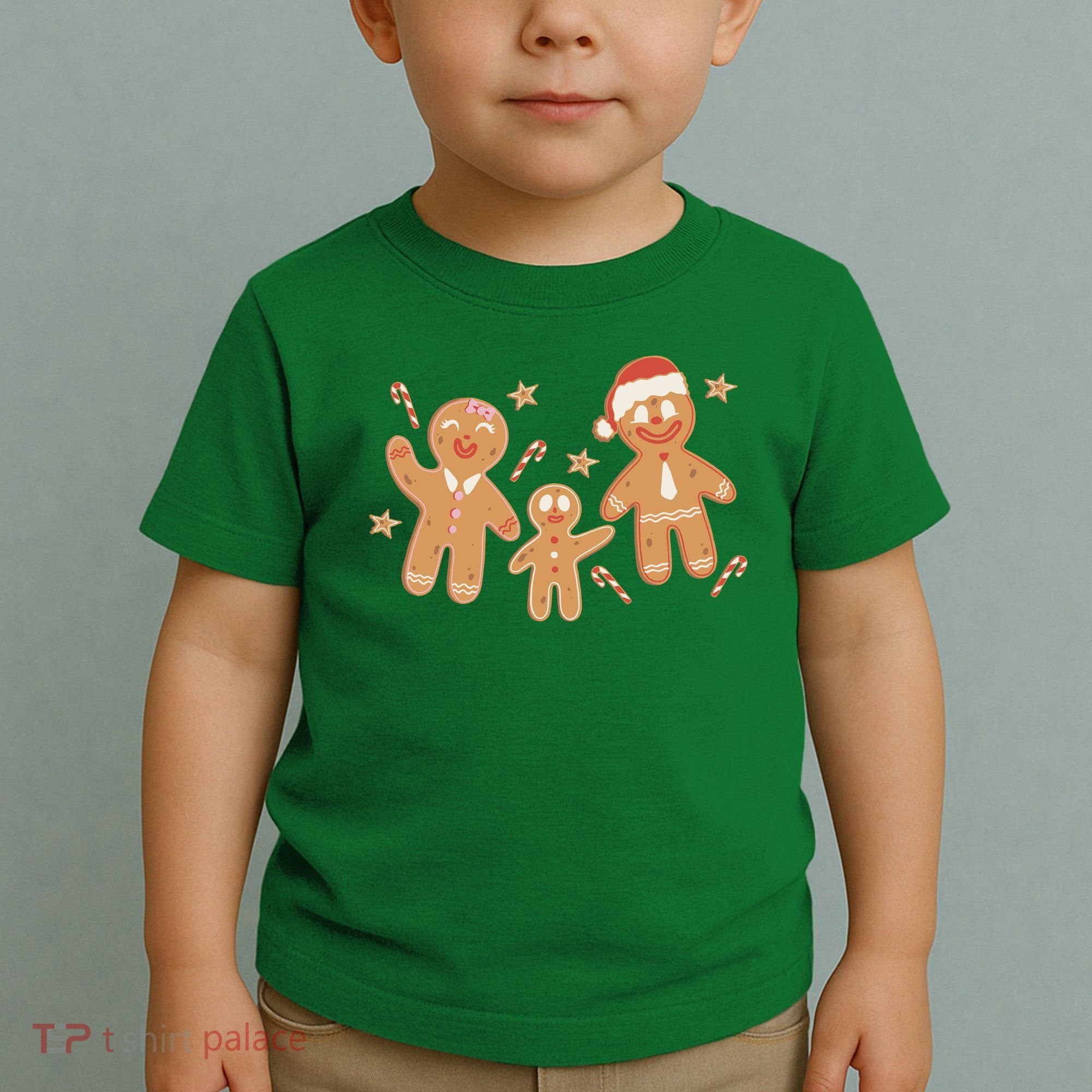 Christmas Gingerbread Cookie Family Cute Toddler T-Shirt