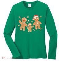 Christmas Gingerbread Cookie Family Cute Women's Long Sleeve Shirt thumb 0