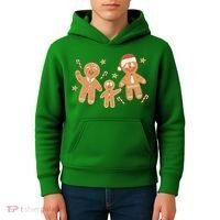 Christmas Gingerbread Cookie Family Cute Kids Hoodie thumb 4